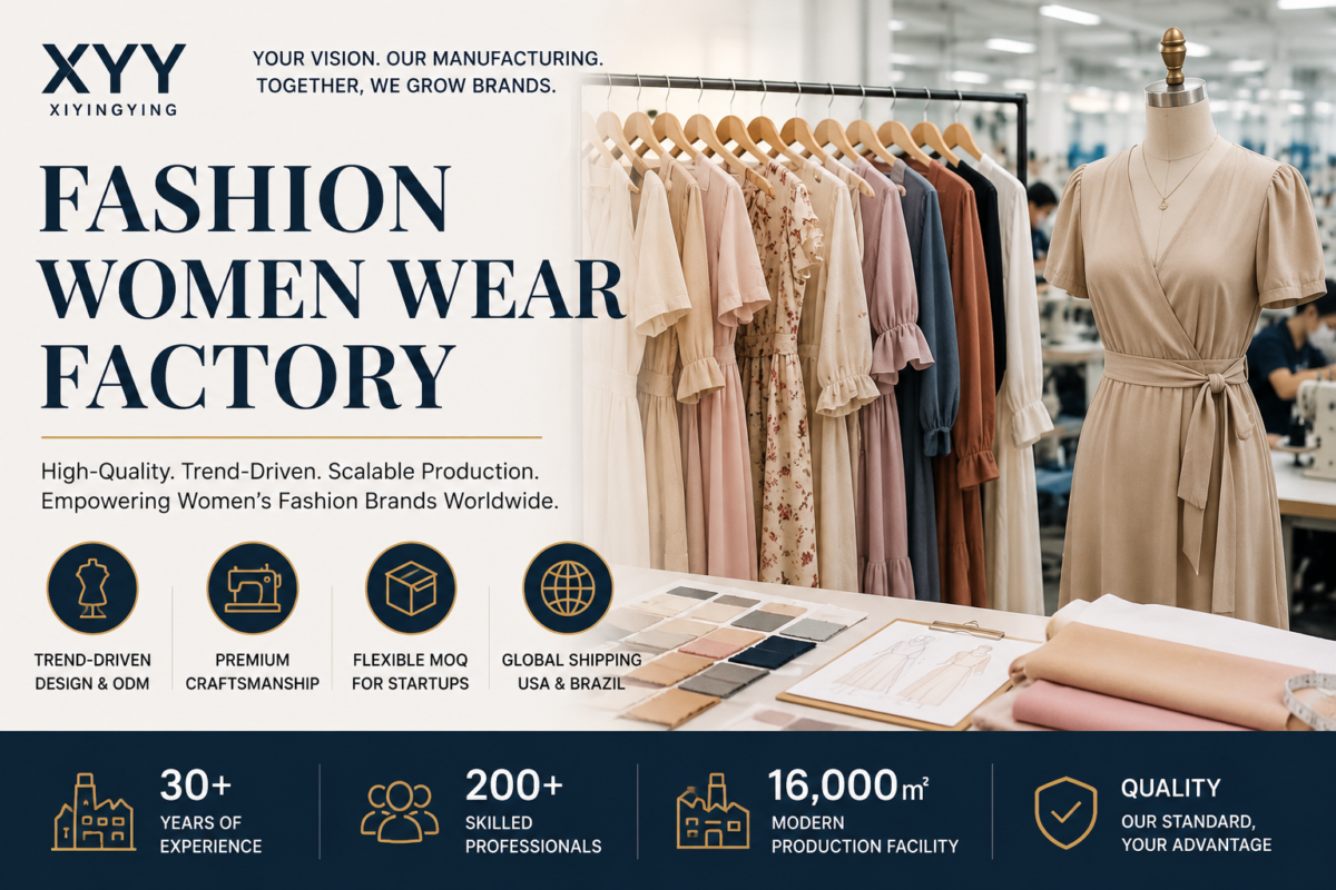 Elevate Your Brand with a Premier Fashion Women Wear Factory